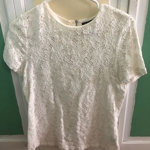 White Flowered Ralph Lauren Shirt